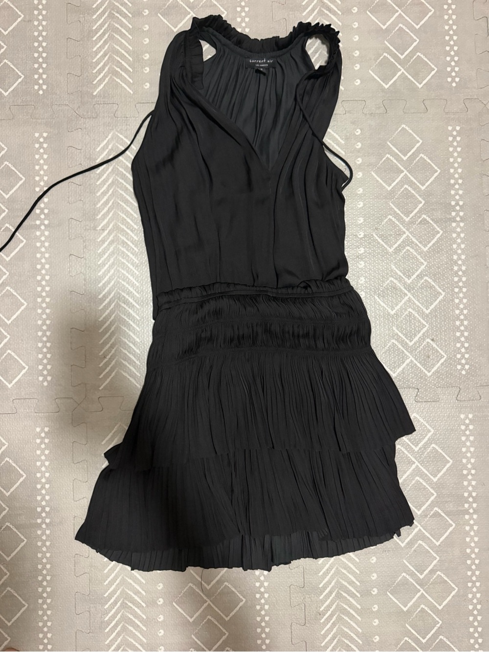 Current air black drop waist dress